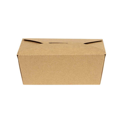 Inno Pak Number 8 Innobox Edge Brown Kraft Poly Coated Inside Paper Box, 29 Fluid Ounce Capacity -- 130 per case