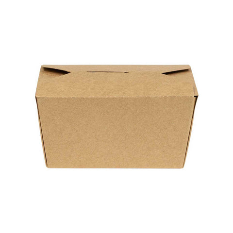Inno Pak Number 1 Innobox Edge Brown Kraft Poly Coated Inside Paper Box, 22 Fluid Ounce Capacity -- 180 per case