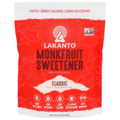 Lakanto Sugar Free Classic Monkfruit Sweetener, 8.29 Ounce -- 8 per case.