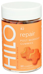 Hilo Repair Post-Workout Gummies, 60 count