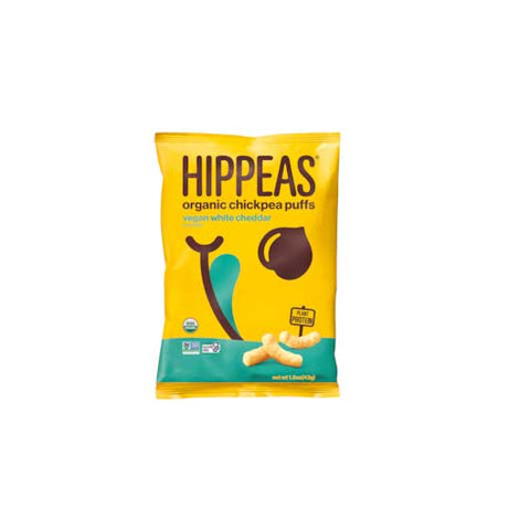 Hippeas Vegan White Cheddar Chickpea Puffs, 1.5 Ounce -- 6 per case