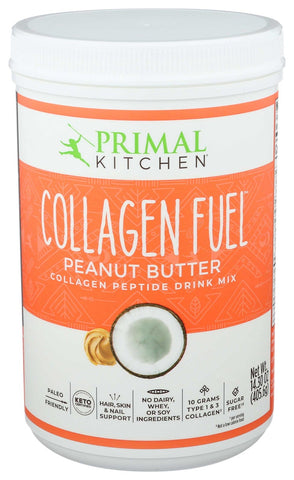 Primal Kitchen ‌Collagen‌ Fuel Peanut Butter Drink Mix, 14.3 Ounce