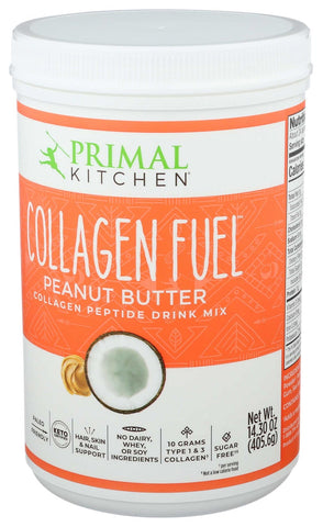 Primal Kitchen ‌Collagen‌ Fuel Peanut Butter Drink Mix, 14.3 Ounce