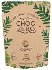Choczero Sugar Free Dark Chocolate Coconut Keto Bark, 6 Ounce -- 12 per case