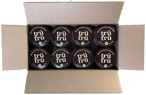Tru Fru Grab and Share Hyper Chilled Immersed White and Dark Chocolate Covered Whole Cherries, 5 Ounce -- 8 per case