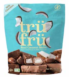 Tru Fru Hyper Dried Coconut Melts in Milk Chocolate, 4.2 Ounce -- 6 per case