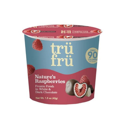 Tru Fru Hyper-Chilled Grab and Go Whole Raspberry Dark Chocolate, 1.5 Ounce -- 24 per case