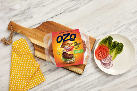OZO Plant Based Burger, 4 Ounce -- 40 per case