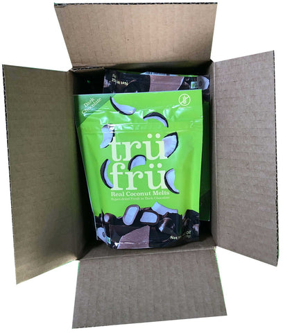 Tru Fru Grab and Share Hyper Dried Real Coconut Melts in Dark Chocolate, 4.2 Ounce -- 6 per case