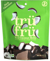 Tru Fru Grab and Share Hyper Dried Real Coconut Melts in Dark Chocolate, 4.2 Ounce -- 6 per case