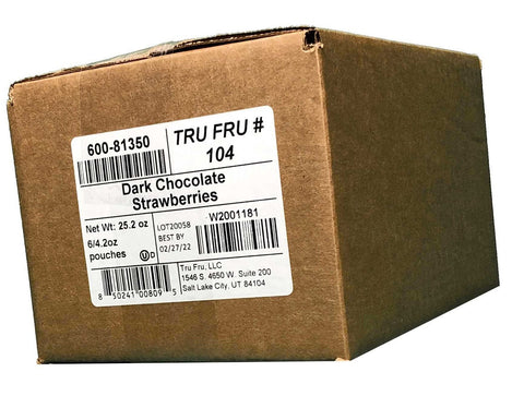Tru Fru Grab and Share Hyper Dried Real Strawberries in Dark Chocolate, 4.2 Ounce -- 6 per case