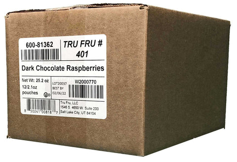 Tru Fru Grab and Share Hyper Dried Real Raspberry in Dark Chocolate, 2.1 Ounce -- 12 per case
