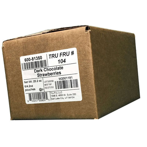 Tru Fru Grab and Go Hyper-Dried Real Strawberries in Dark Chocolate, 2.1 Ounce -- 12 per case