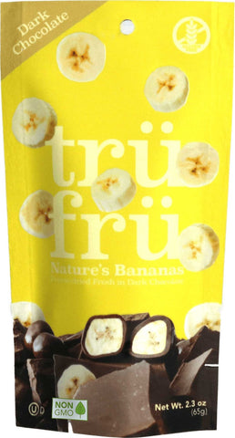 Tru Fru Hyper Dried Real Banana in Dark Chocolate, 2.3 Ounce -- 12 per case