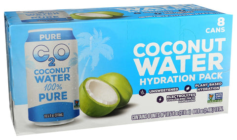C2O Pure Coconut Water, 10.5 Fluid Ounce - 8 count per pack -- 3 packs per case
