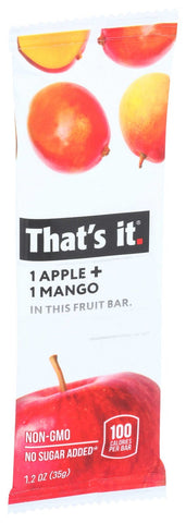 Thats It Apple Plus Mango Fruit Bar, 1.2 Ounce -- 12 per case.
