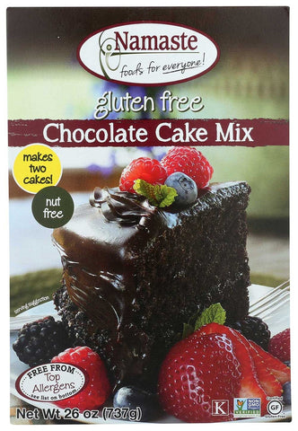 Namaste Foods Chocolate Cake Mix, 26 Ounce -- 6 per case.