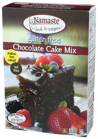 Namaste Foods Chocolate Cake Mix, 26 Ounce -- 6 per case.