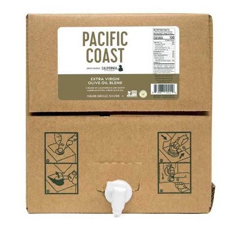 California Olive Ranch Pacific Coast Extra Virgin Olive Oil Blend, 5 Gallon.