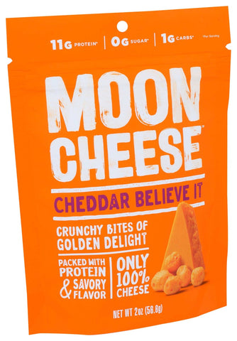 Moon Cheese Medium Cheddar Cheese Snack, 2 Ounce -- 12 per case.