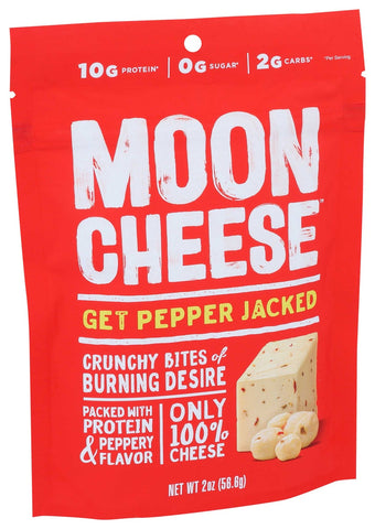 Moon Cheese Pepper Jack Cheese Snack, 2 Ounce -- 12 per case.