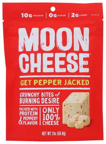 Moon Cheese Pepper Jack Cheese Snack, 2 Ounce -- 12 per case.