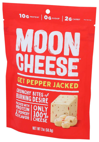Moon Cheese Pepper Jack Cheese Snack, 2 Ounce -- 12 per case.