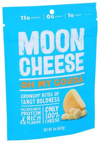 Moon Cheese Gouda Cheese Snack, 2 Ounce -- 12 per case.