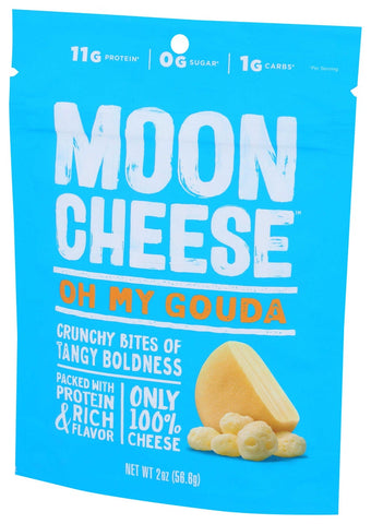 Moon Cheese Gouda Cheese Snack, 2 Ounce -- 12 per case.