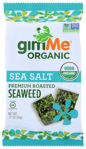 Gimme Organic Sea Salt Roasted Seaweed Snacks, 0.35 Ounce -- 12 per case.