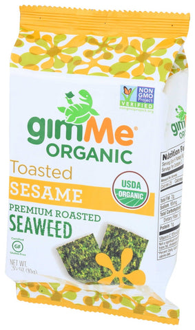 Gimme Organic Sesame Roasted Seaweed Snacks, 0.35 Ounce -- 12 per case.
