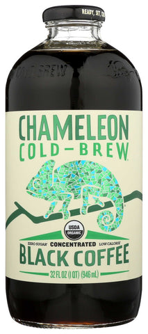 Chameleon Cold-Brew Organic Black Coffee Concentrate, 32 Fluid Ounce -- 6 per case