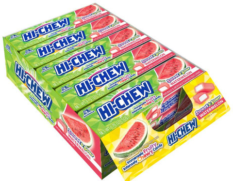 Hi Chew Candy - Floor Shipper with Strawberry, Watermelon and Mango -- 135 per case