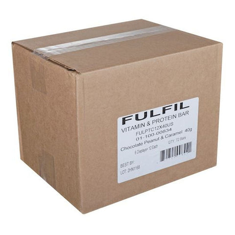 Fulfil Chocolate Peanut Caramel Vitamin and Protein Bar, 1.41 Ounce - 12 per pack -- 6 packs per case