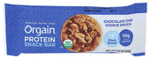 Orgain Organic Chocolate Chip Cookie Dough Protein Bar, 1.41 Ounce -- 12 per case.