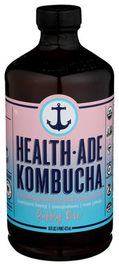Health Ade Organic Bubbly Rose Kombucha, 16 Fluid Ounce -- 12 per case