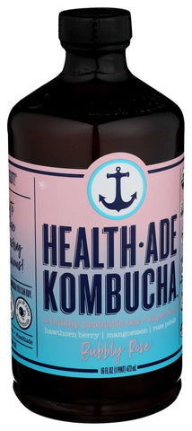 Health Ade Organic Bubbly Rose Kombucha, 16 Fluid Ounce -- 12 per case
