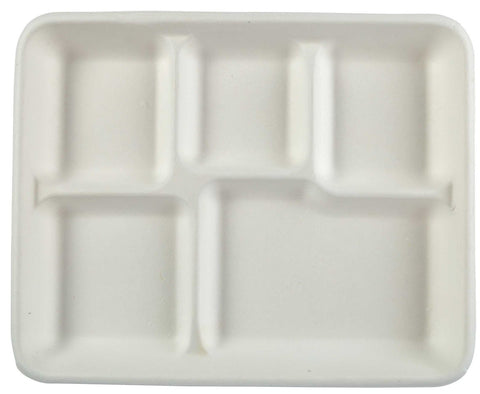 Primeware 5 Compartment Tray -- 500 per case.