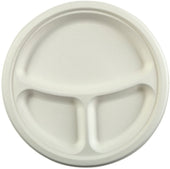 Primeware 3 Section Round Plate, 10 inch -- 500 per case.