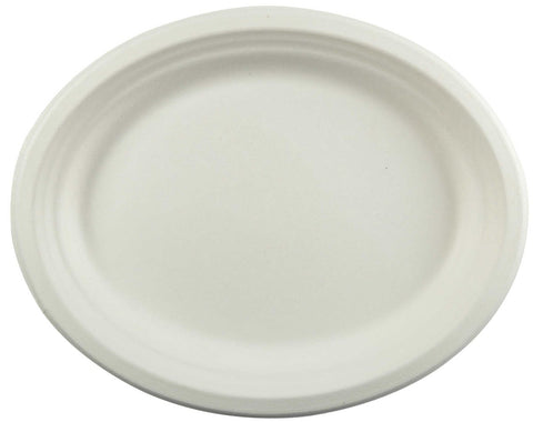 Primeware Heavy Molded Fiber Large Platter, 12.5 x 10 inch -- 500 per case.