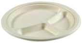 Primeware 3 Section Round Plate, 9 inch -- 500 per case.