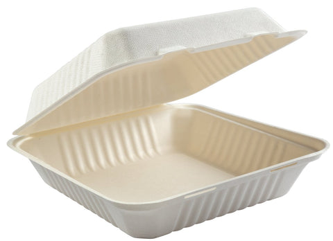 Primeware Large Hinged Lid Container, 9 x 9 x 3.19 inch -- 200 per case.