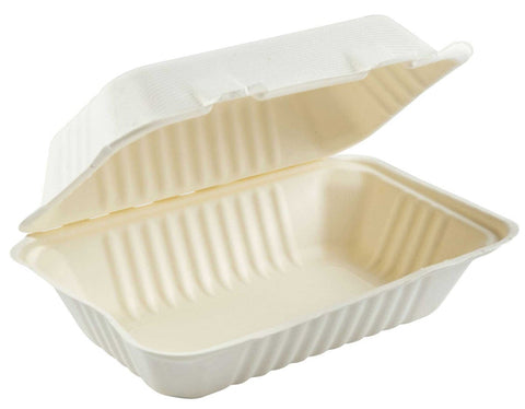 Primeware Hoagie Hinged Lid Container, 9 X 6 inch -- 250 per case.