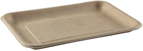 Primeware Tan Fiber Tray, 8 x 5.75 x 0.6 inch -- 500 per case