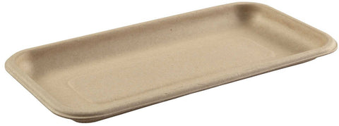 Primeware Tan Fiber Tray, 8.3 x 4.5 x 0.6 inch -- 500 per case.