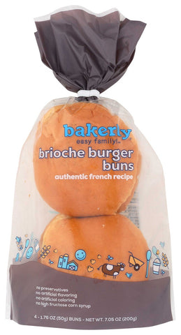 Bakerly Brioche Burger Bun, 7.05 Ounce -- 10 per case