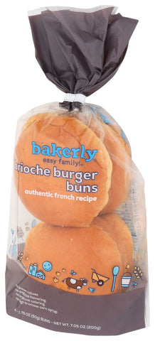 Bakerly Brioche Burger Bun, 7.05 Ounce -- 10 per case