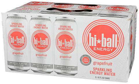 Hi Ball Grapefruit Sparkling Energy Water, 16 Fluid Ounce - 8 count per pack