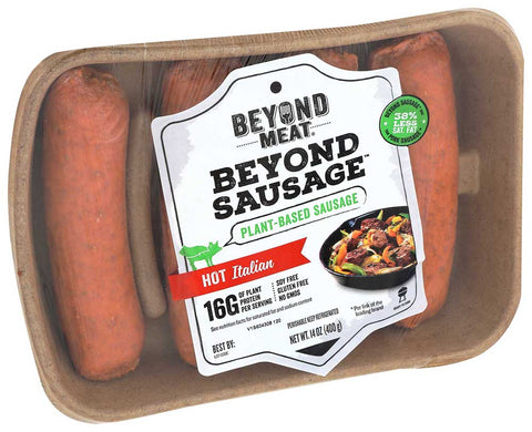 Beyond Meat Hot Italian Sausage, 14 Ounce -- 8 per case