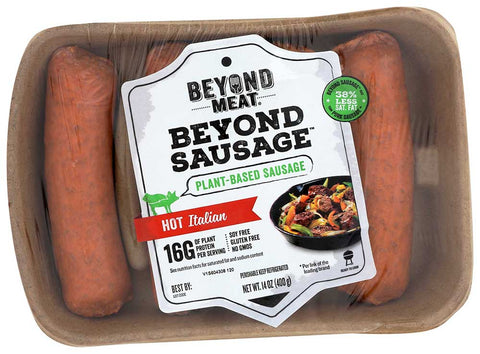 Beyond Meat Hot Italian Sausage, 14 Ounce -- 8 per case